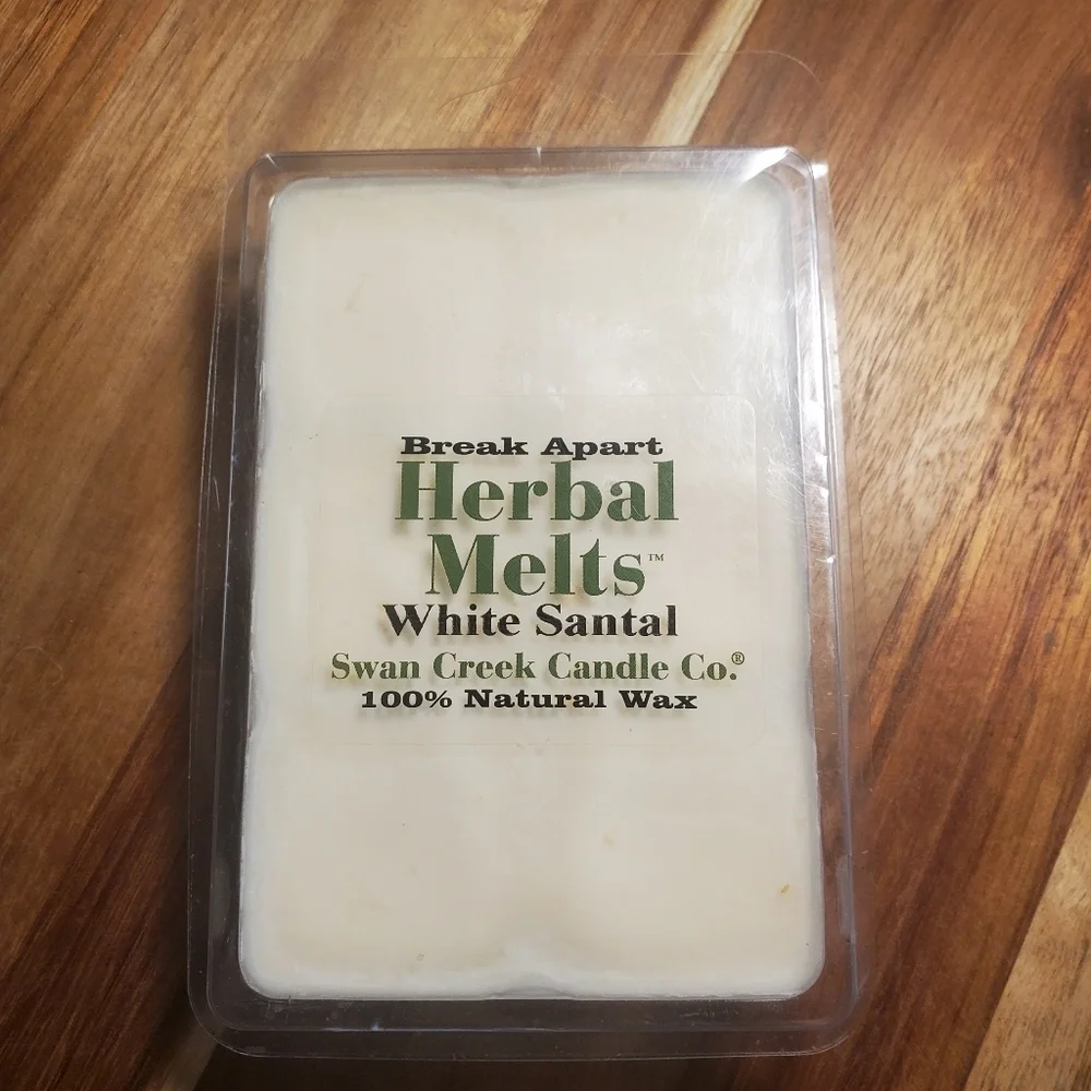 WHITE SANTAL by SWAN CREEK CANDLE CO Herbal Melts 100% Natural Wax 5.25oz NWT